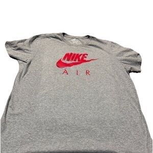 Nike Gray Tee with White Logo